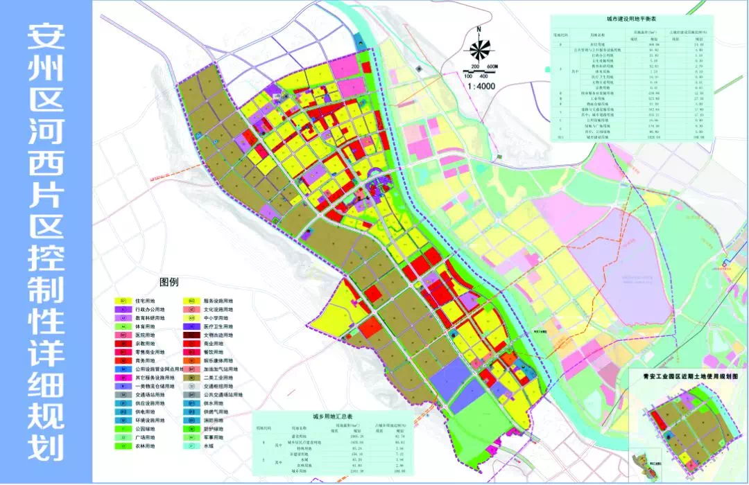 四大功能绵阳市安州区河西片区概念性城市设计及控制性详细规划8月3日