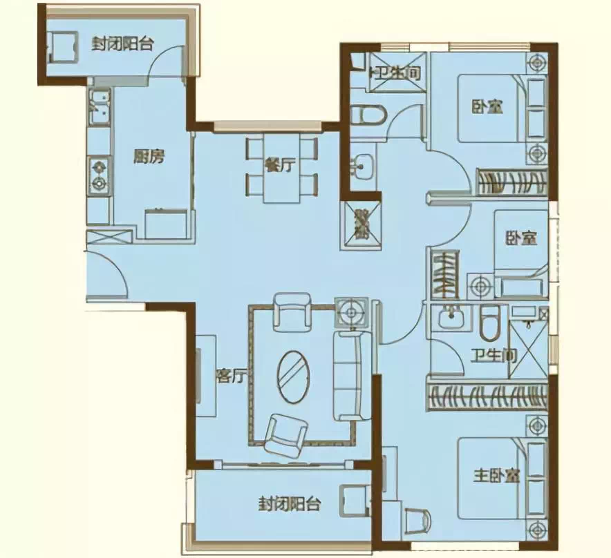 襄阳恒大御府 近期推出了精装新品两房到四房 建面约70-140㎡ 襄阳