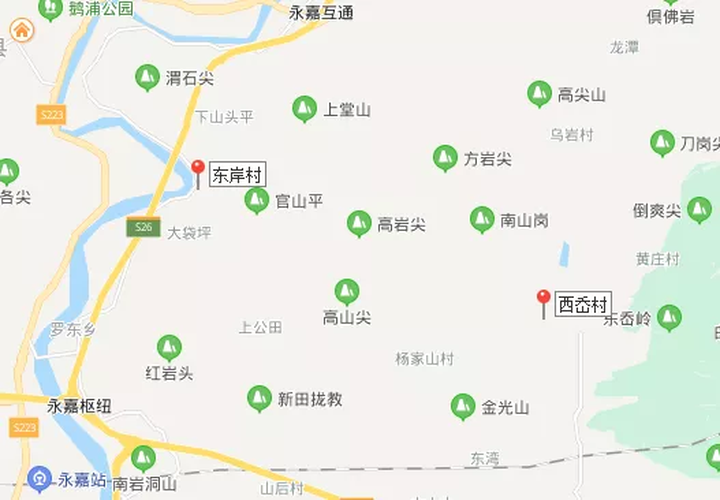 s324乌牛至桥下段公路工程(乌牛西岙至东岸段)起点位于大若村,终点