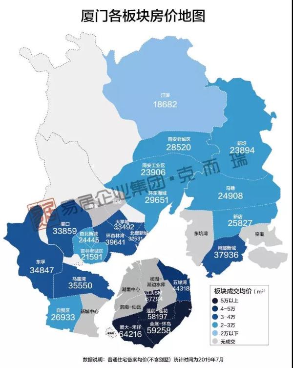 厦门7月房价地图出炉,25个楼盘总价300万以下!