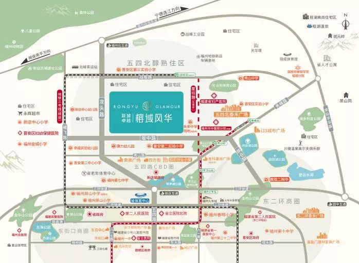 "工作五四路,生活五四北"似乎成了福州层峯的不成文购房风向标.