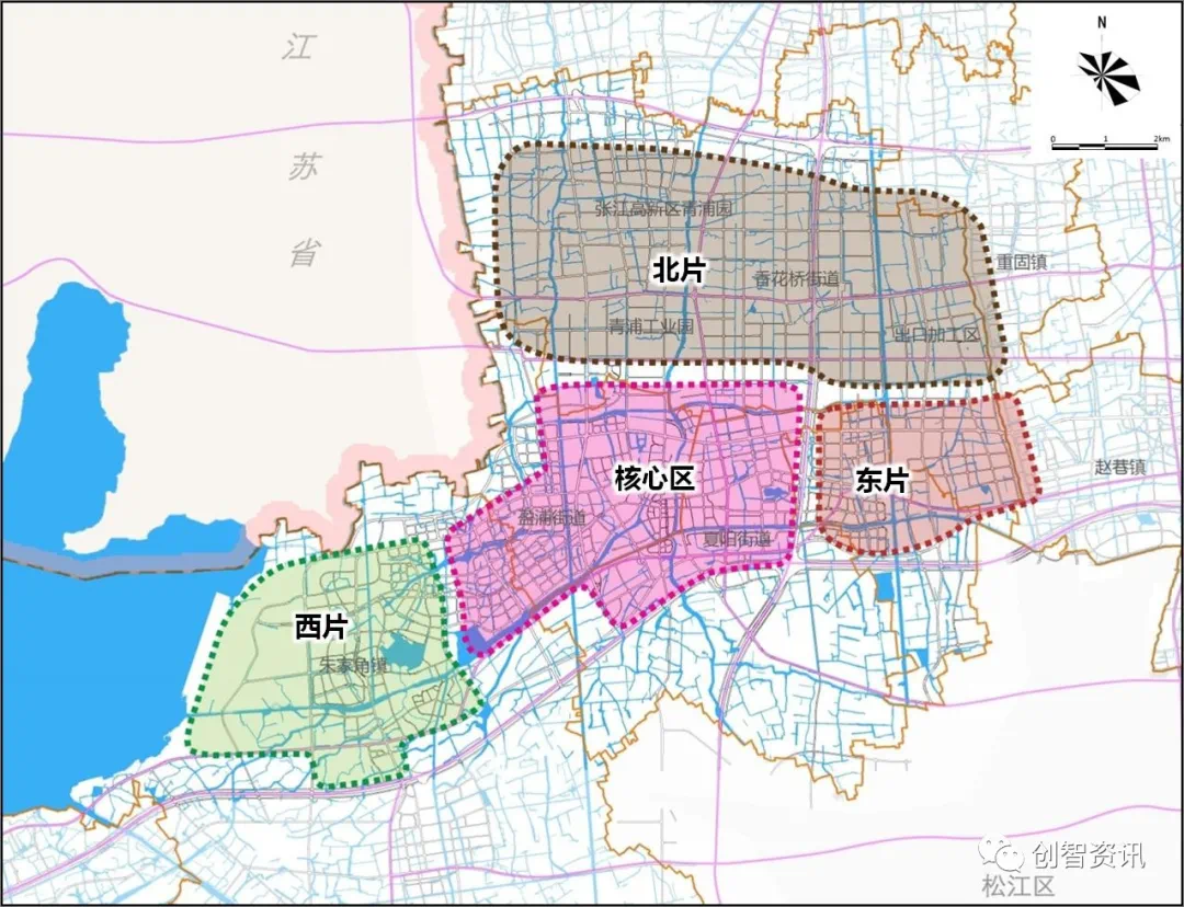 青浦区徐泾,赵巷,重固,金泽(含华为西岑)朱家角规划发展