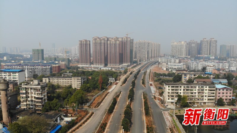 双向六车道衡阳二环路雁峰段将在2021年元旦前通车