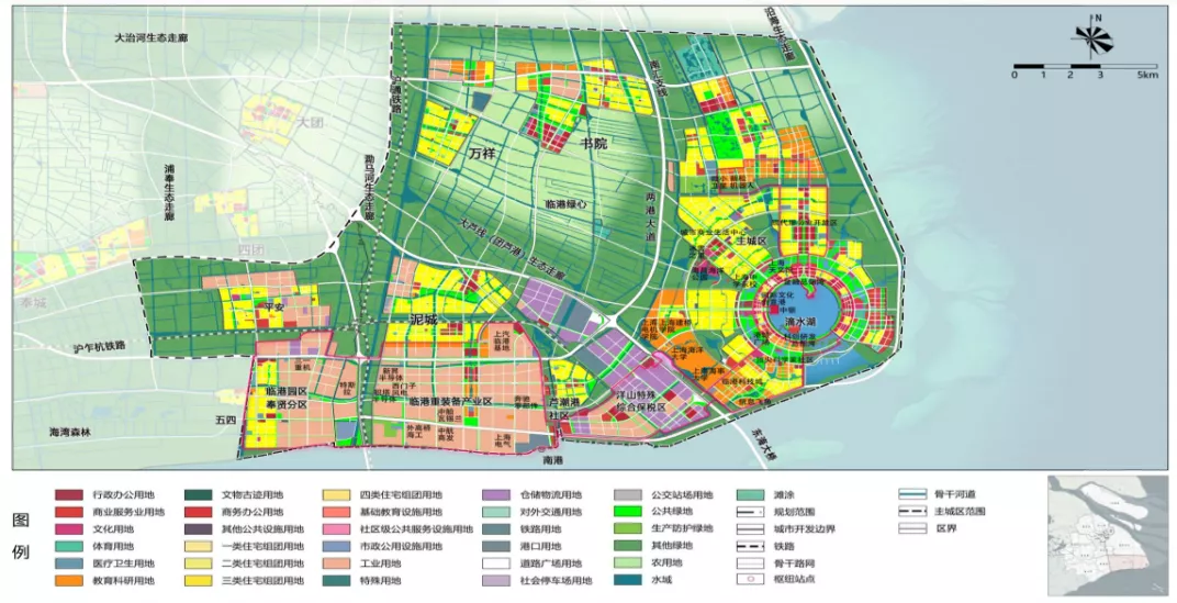 包含万祥镇,书院镇,泥城镇,南汇新城镇,基本覆盖临港新片区的产城融合