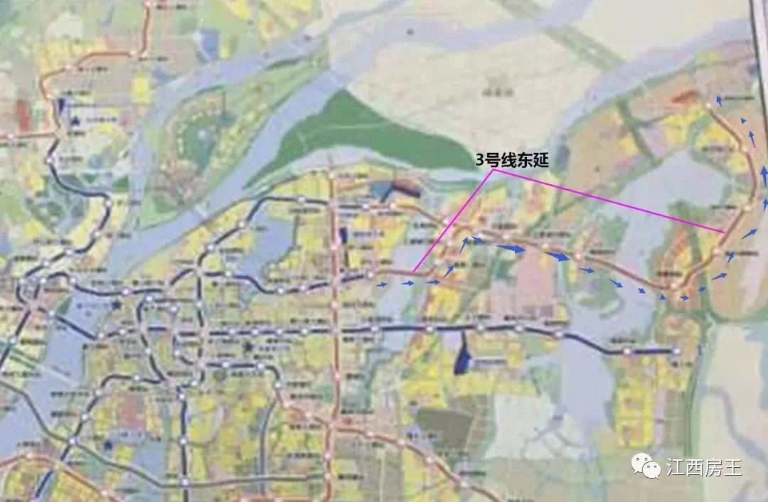 定了南昌地铁1号线北延2号3号线东延这些区域要火