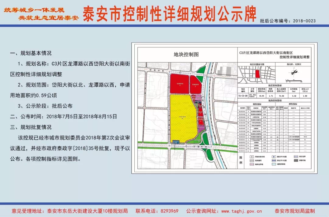 泰安市规划局发布房村,良庄总体规划 多处地块规划公示