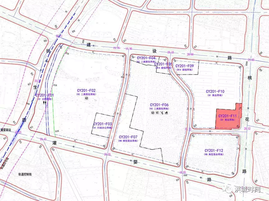 洪城商圈部分地块调整控规!将新建商业和高层酒店