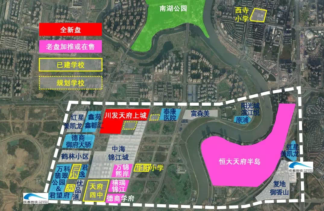 3,锦江生态带,网红板块形象好,高性价比产品还看锦江东岸.