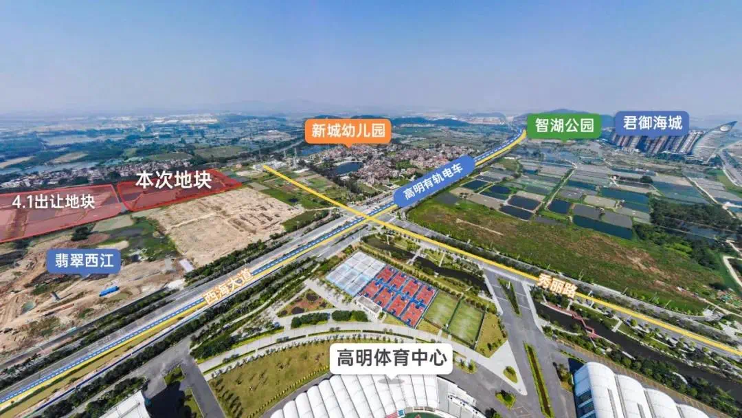 图源:网络周边有秀丽河,明湖公园,智湖公园,高明体育中心,文化中心等