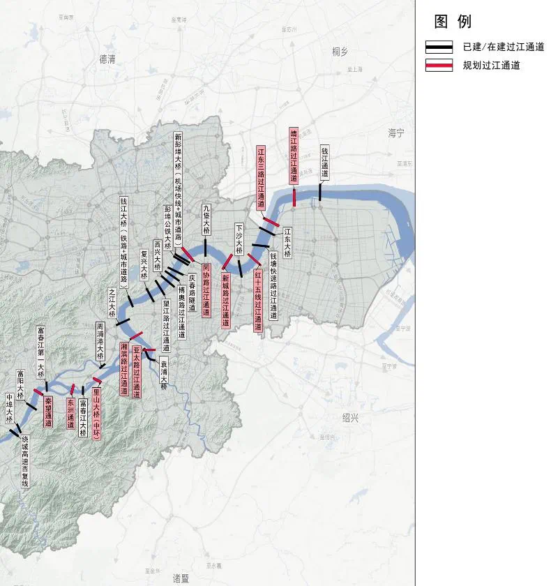 新增过江通道10条!杭州未来15年最新交通规划出炉