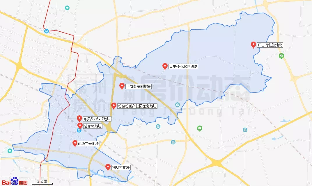 新增8幅2020年常州天宁区重点地块增至1911亩