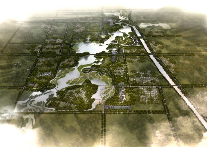 渼陂湖风光 鄠邑区将集中建设渼陂湖旅游区核心区,总规划面积约9.