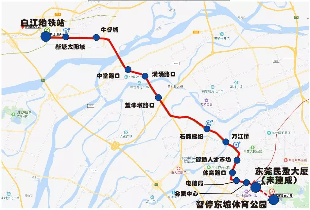 新增了一条到广州的跨市公交 可无缝连接东莞r2线和广州地铁13号线 在