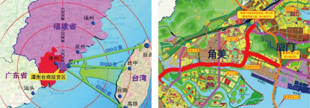 角美更有漳州第五医院,海沧医院和长庚医院;在产业方面,除台商投资区