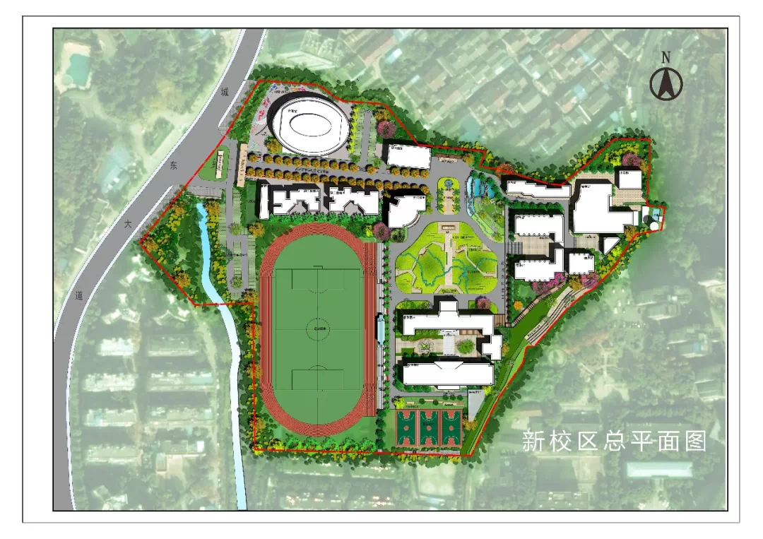 葛洲坝中学迁新校区了高清效果图来了