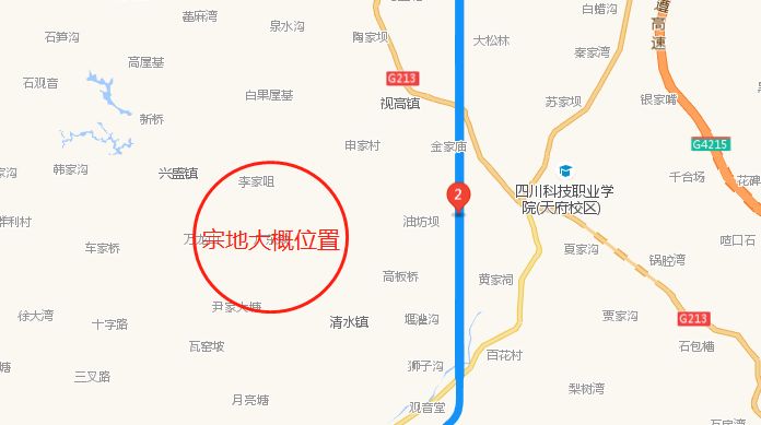 宗地三和宗地四均位于仁寿县视高镇天府大道西侧,红星大道三段南侧