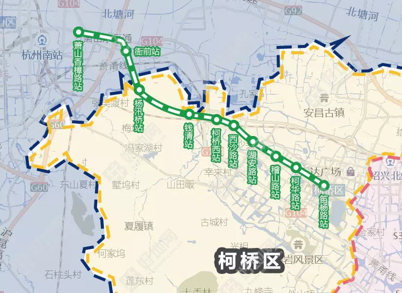 杭州至诸暨,德清,安吉,桐乡4线路尚在积极规划中