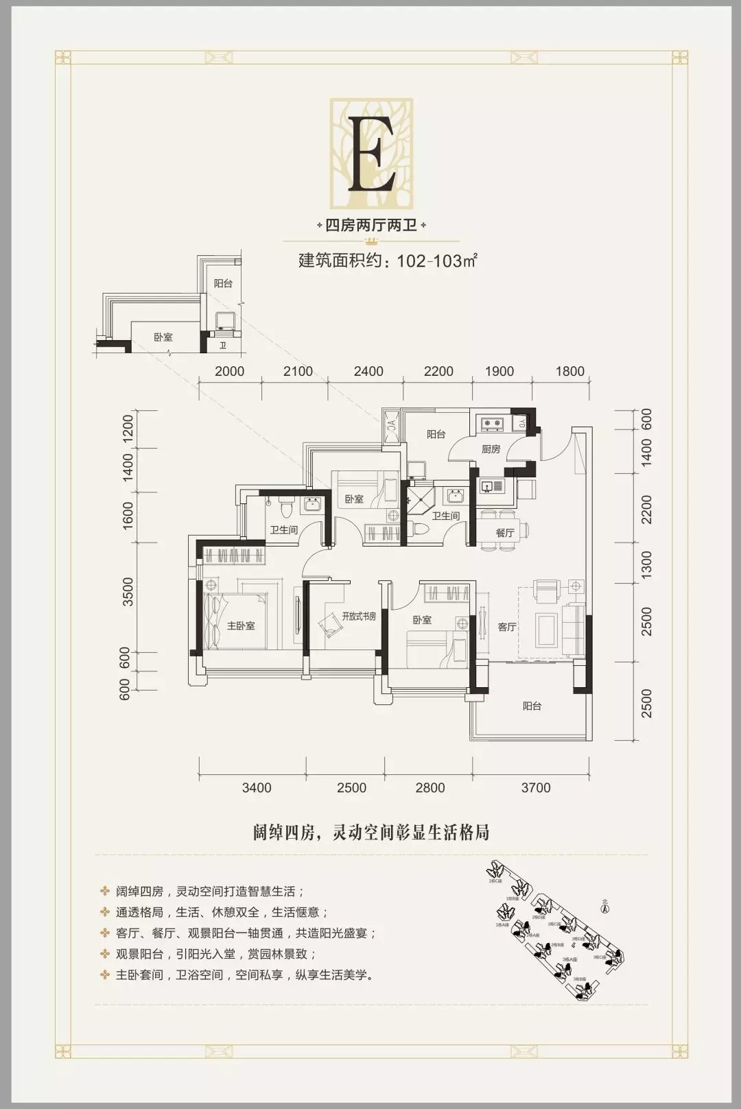 答案,其实就藏在龙光玖龙台独具匠心的102,105㎡两大人气户型里.