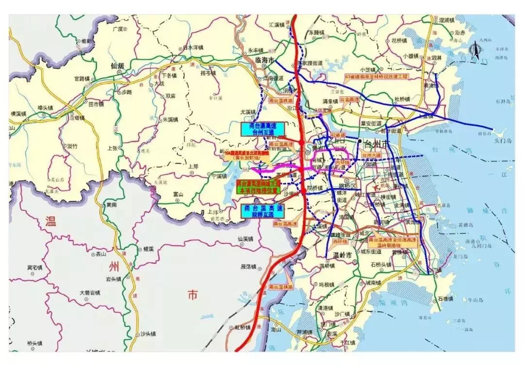 总造价约19亿台州内环路和高速公路要连接了