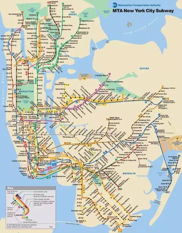 纽约公交线路图