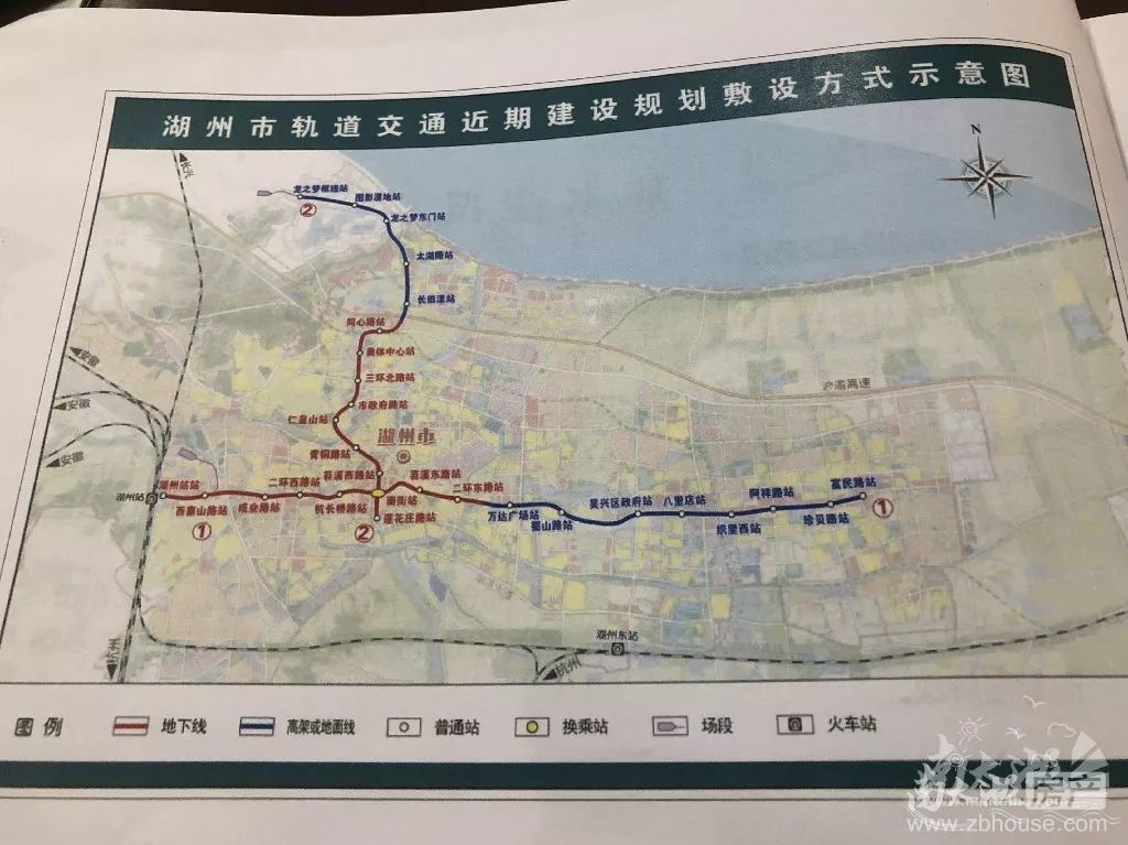 据公示所示,近期建设规划方案为:1号线一期工程(湖州站-富民路站)