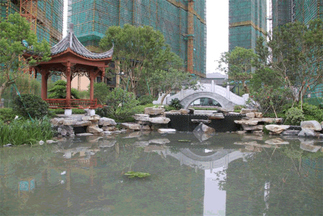 玺开东方大境已成丨方圆东江月岛新中式园林示范区盛大开放