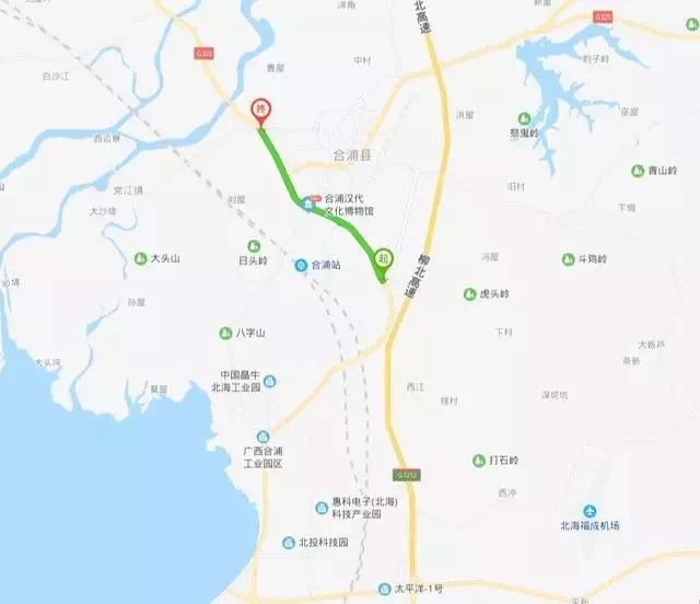 投资3亿多合浦至北海这段二级国道将升级成一级公路