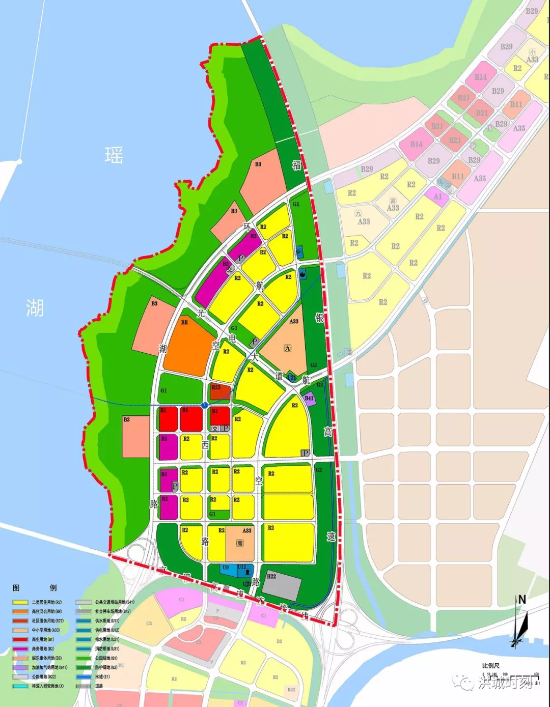 近日,南昌市城乡规划局公示了瑶湖西岸福银高速以西,环湖路以东,紫阳